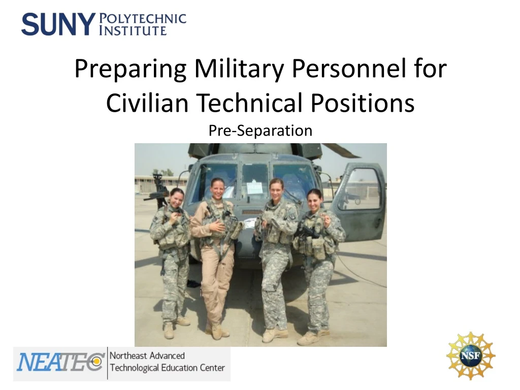 preparing military personnel for civilian technical positions pre separation