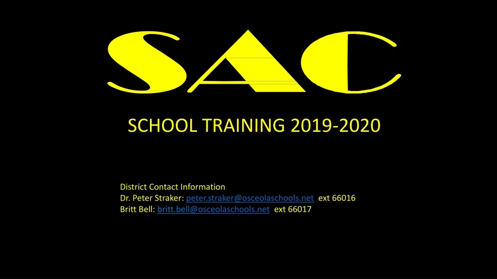 school training 2019 2020