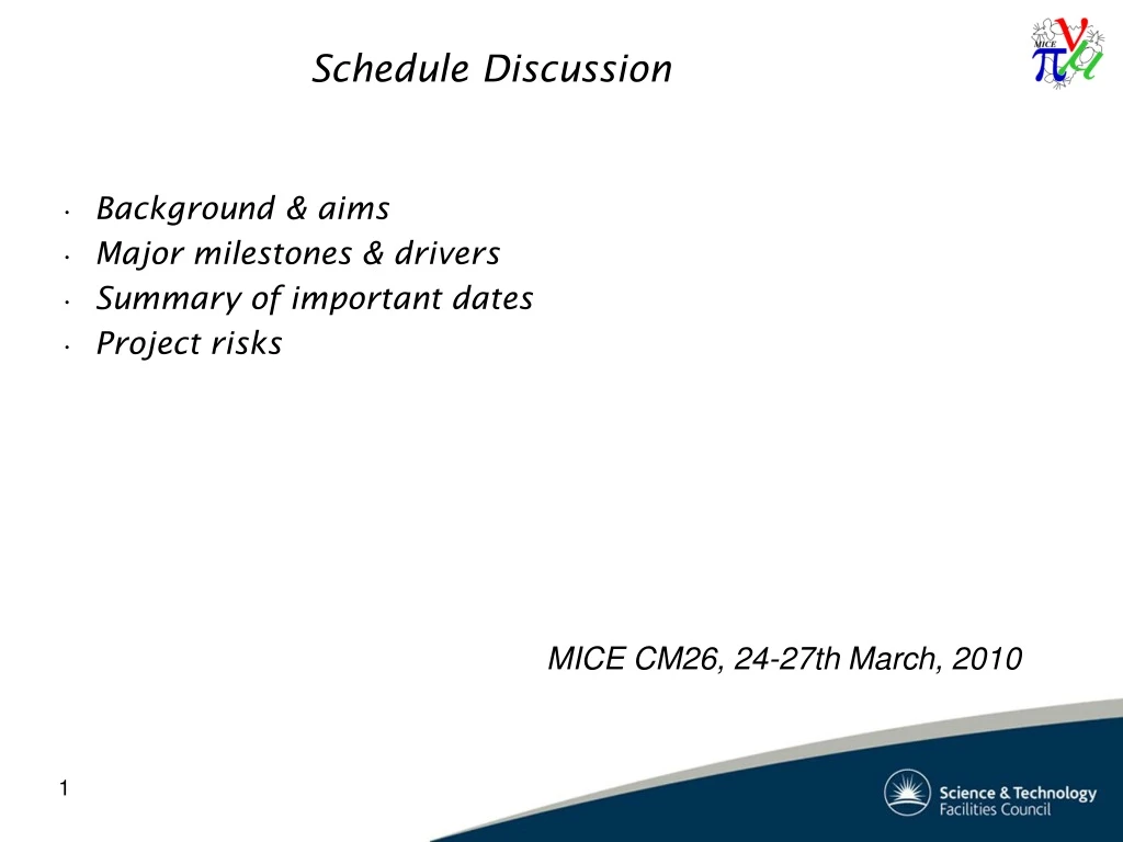 schedule discussion