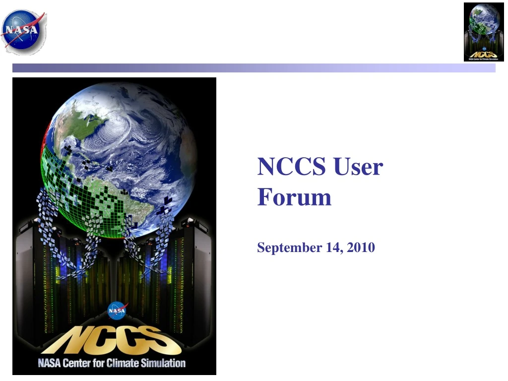 nccs user forum september 14 2010
