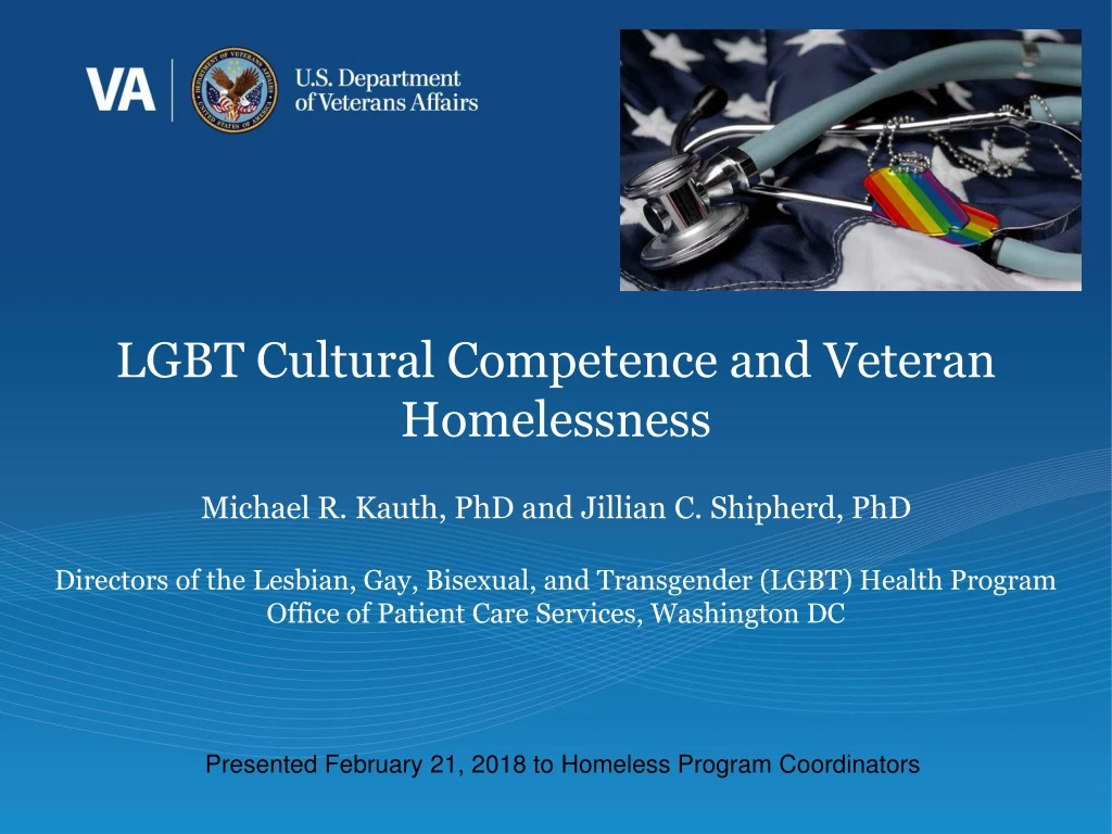 lgbt cultural competence and veteran homelessness