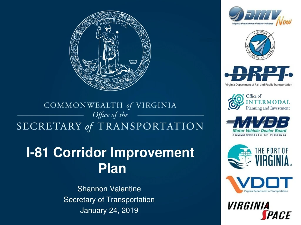 i 81 corridor improvement plan