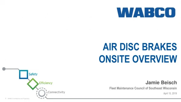 Air disc brakes ONSITE Overview