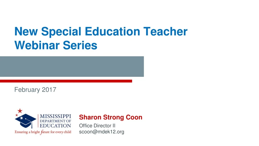 new special education teacher webinar series