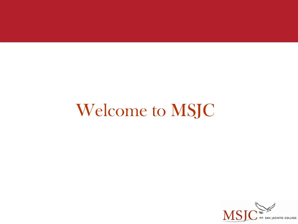 welcome to msjc