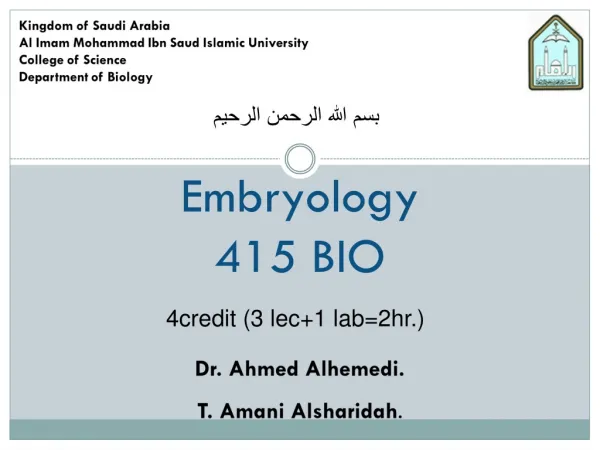 Embryology 415 bio