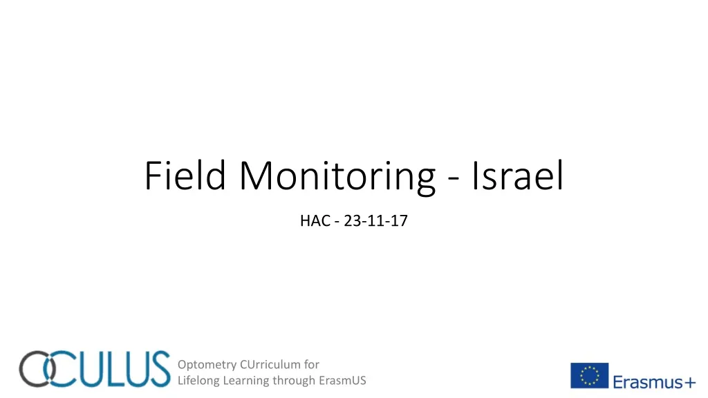 field monitoring israel