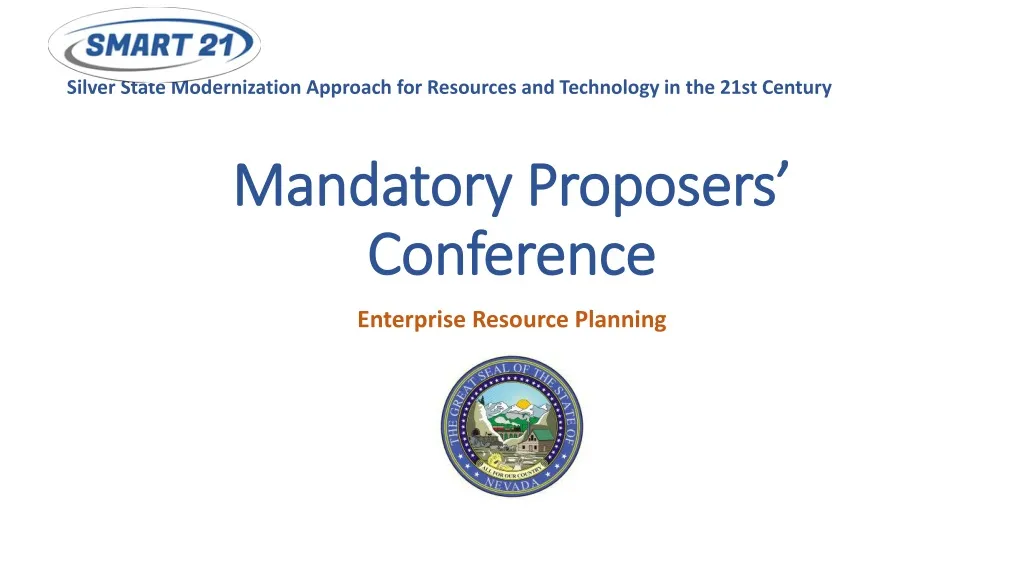 mandatory proposers conference