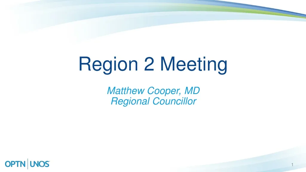 region 2 meeting