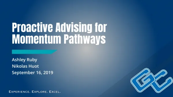 Proactive Advising for Momentum Pathways
