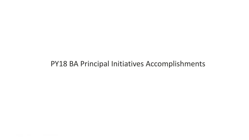 py18 ba principal initiatives accomplishments