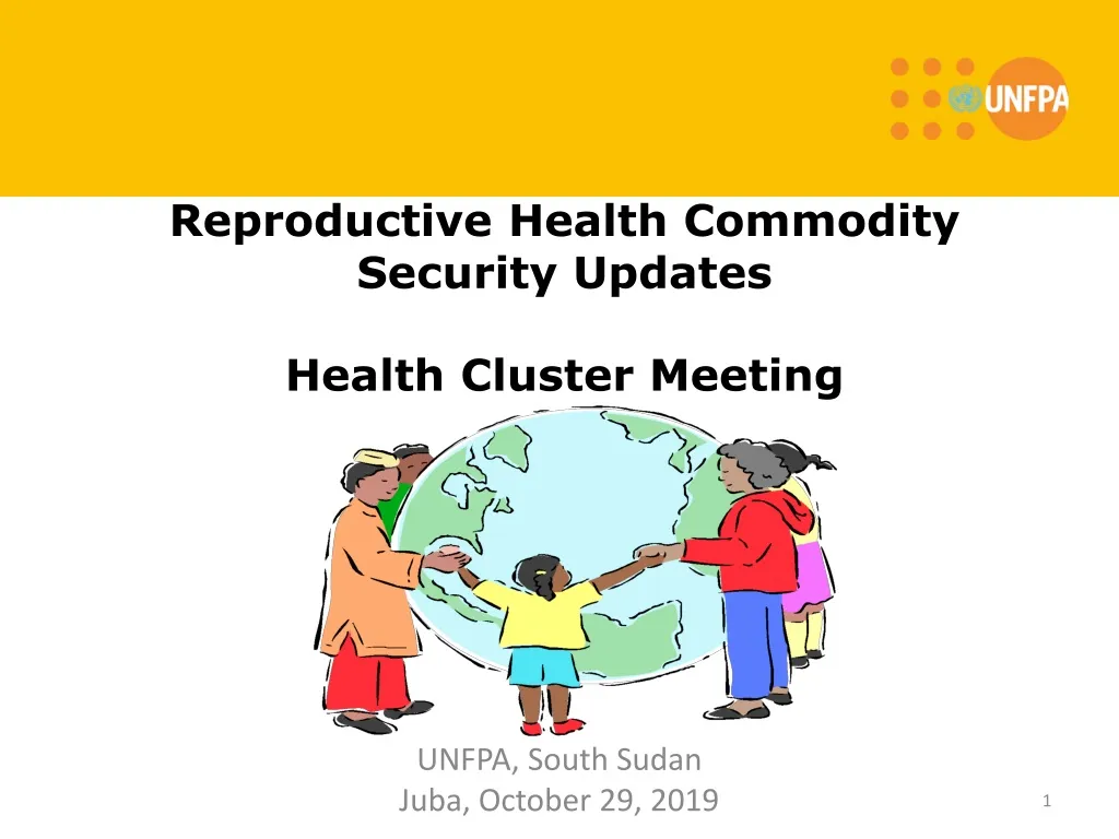 reproductive health commodity security updates health cluster meeting