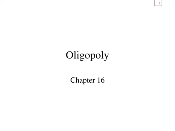 Oligopoly