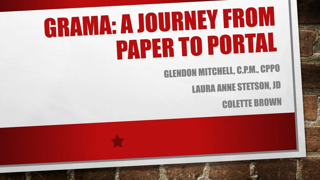 grama a journey from paper to portal