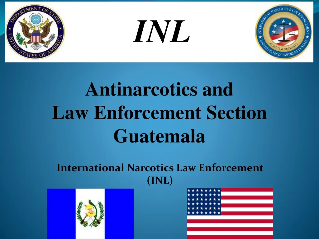 international narcotics law enforcement inl