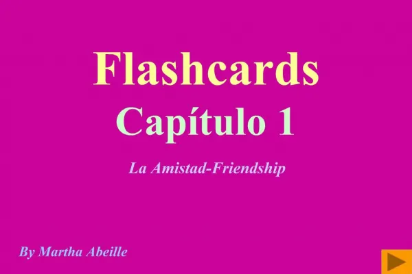 Flashcards Cap tulo 1
