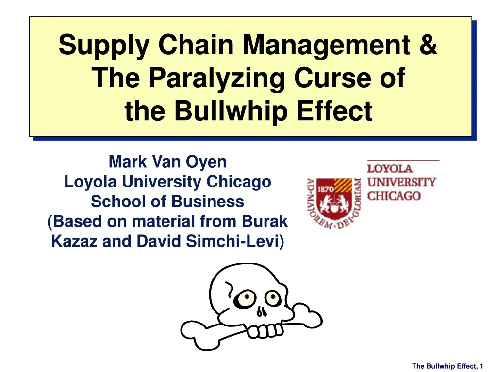 supply chain management the paralyzing curse