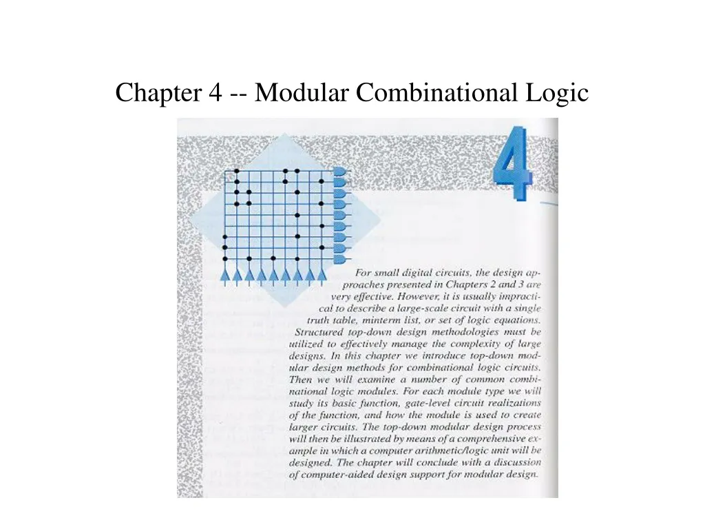chapter 4 modular combinational logic