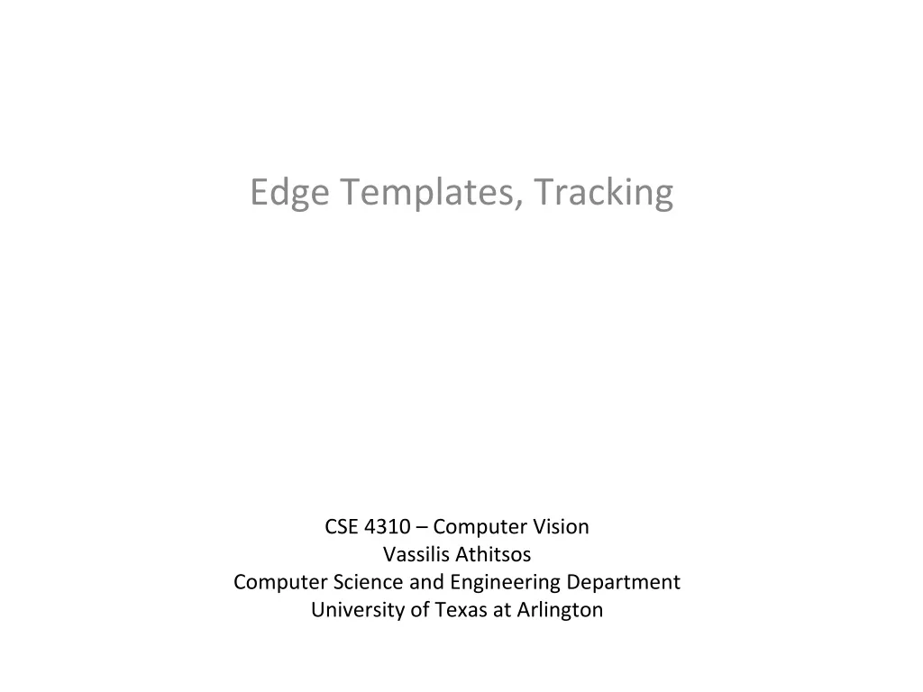 edge templates tracking