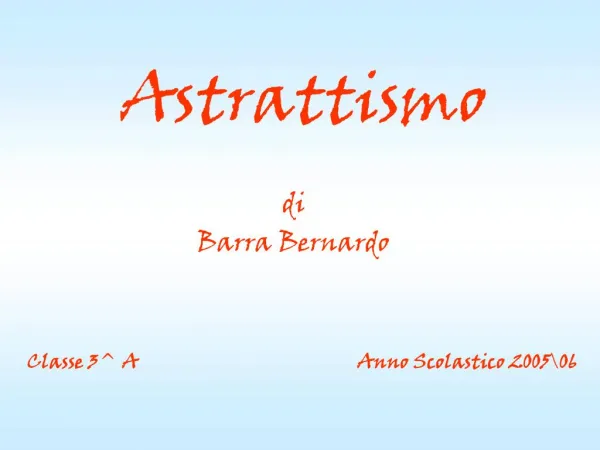 Astrattismo