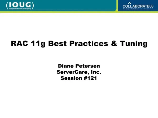 Diane Petersen ServerCare, Inc. Session 121