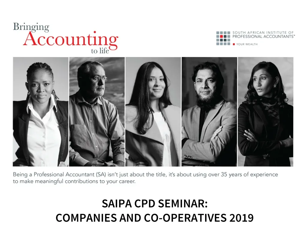 saipa cpd seminar companies and co operatives 2019