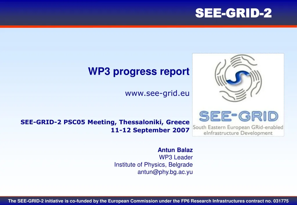 wp3 progress report