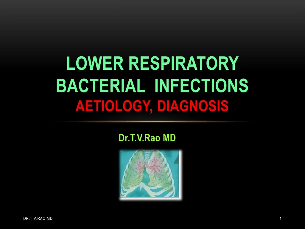 lower respiratory bacterial infections aetiology diagnosis