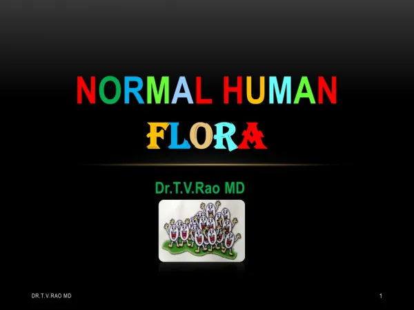Normal Bacterial Flora in Humans
