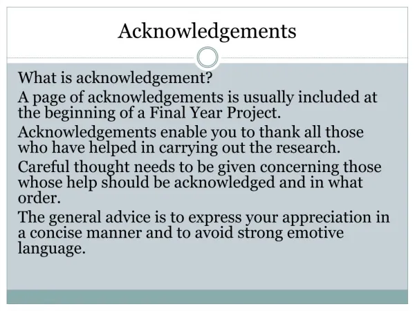 Acknowledgements