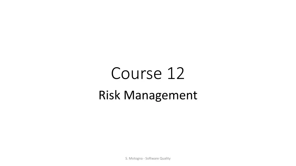 course 12