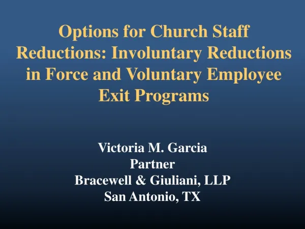 Victoria M. Garcia Partner Bracewell &amp; Giuliani, LLP San Antonio, TX