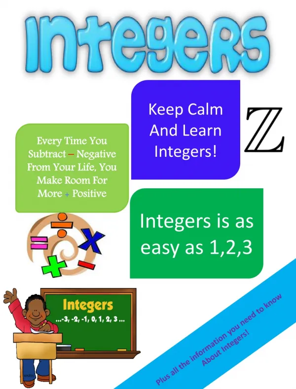 Plus all the information you need to know About Integers !