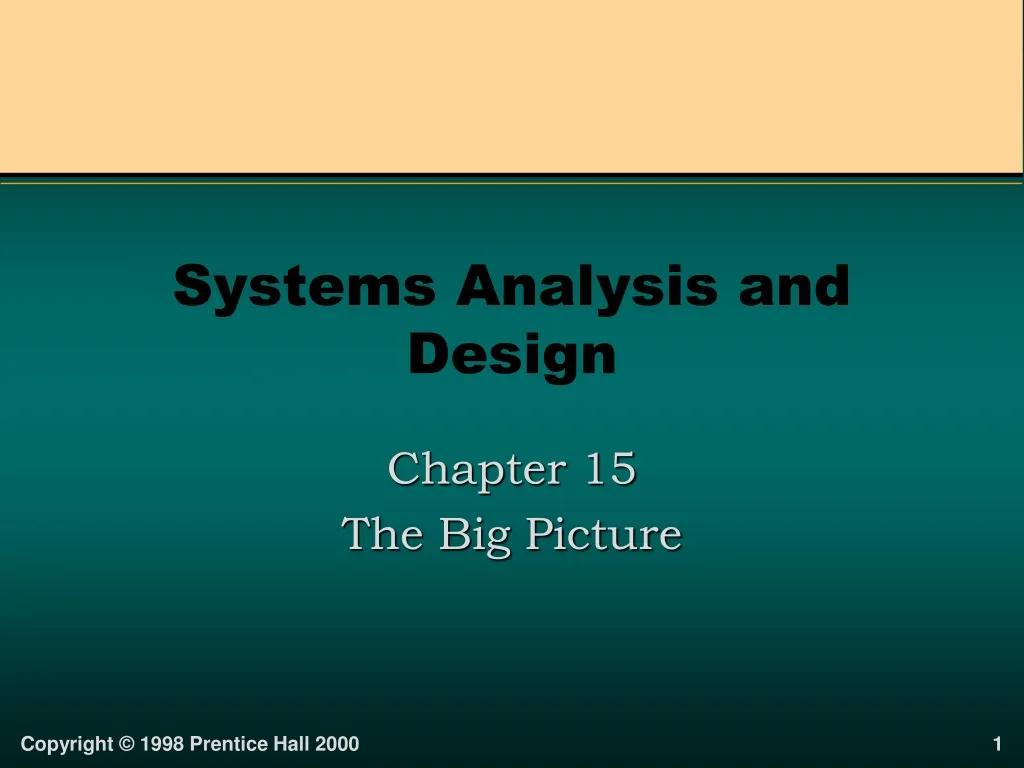 systems analysis and design