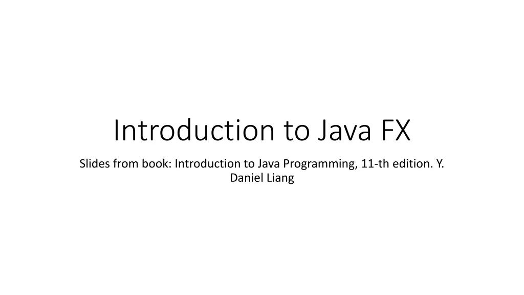 introduction to java fx
