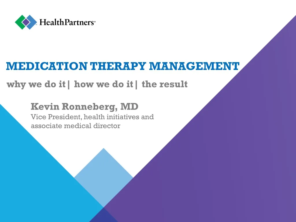 medication therapy management