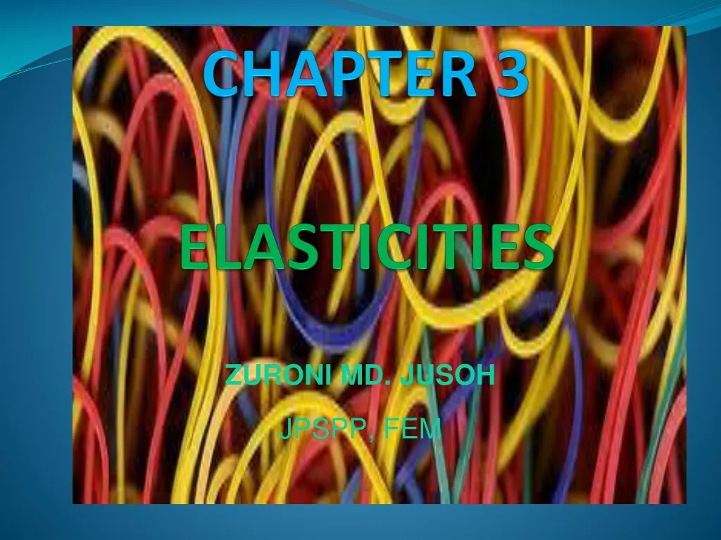 chapter 3 elasticities
