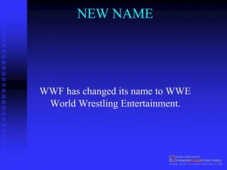 WWF to WWE - slide 1