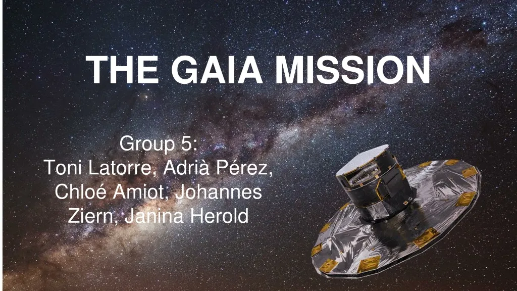the gaia mission