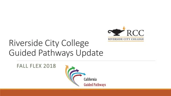Riverside City College Guided Pathways Update