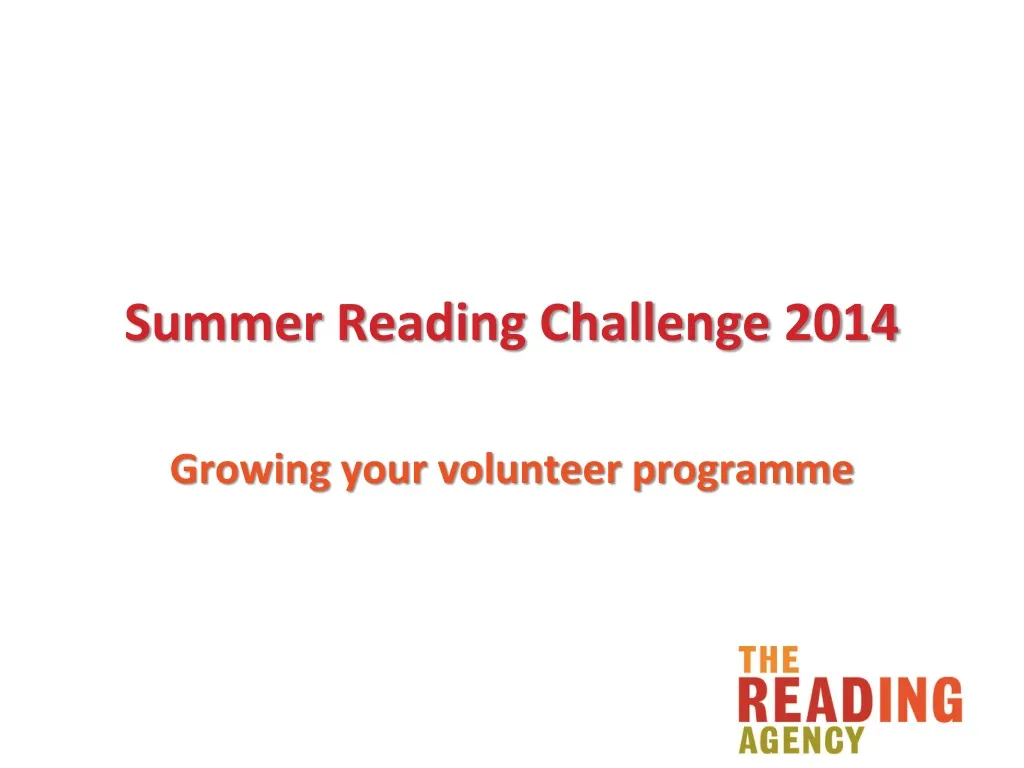 summer reading challenge 2014