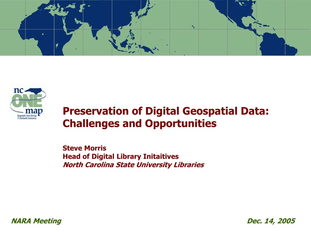 preservation of digital geospatial data