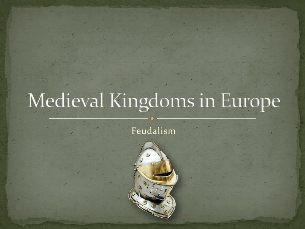 medieval kingdoms in europe