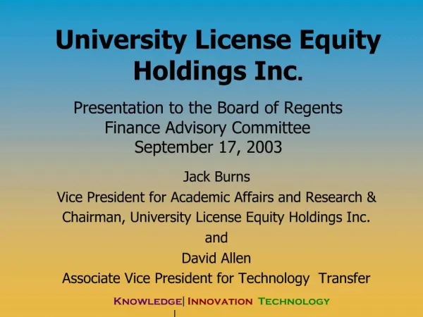 University License Equity Holdings Inc.