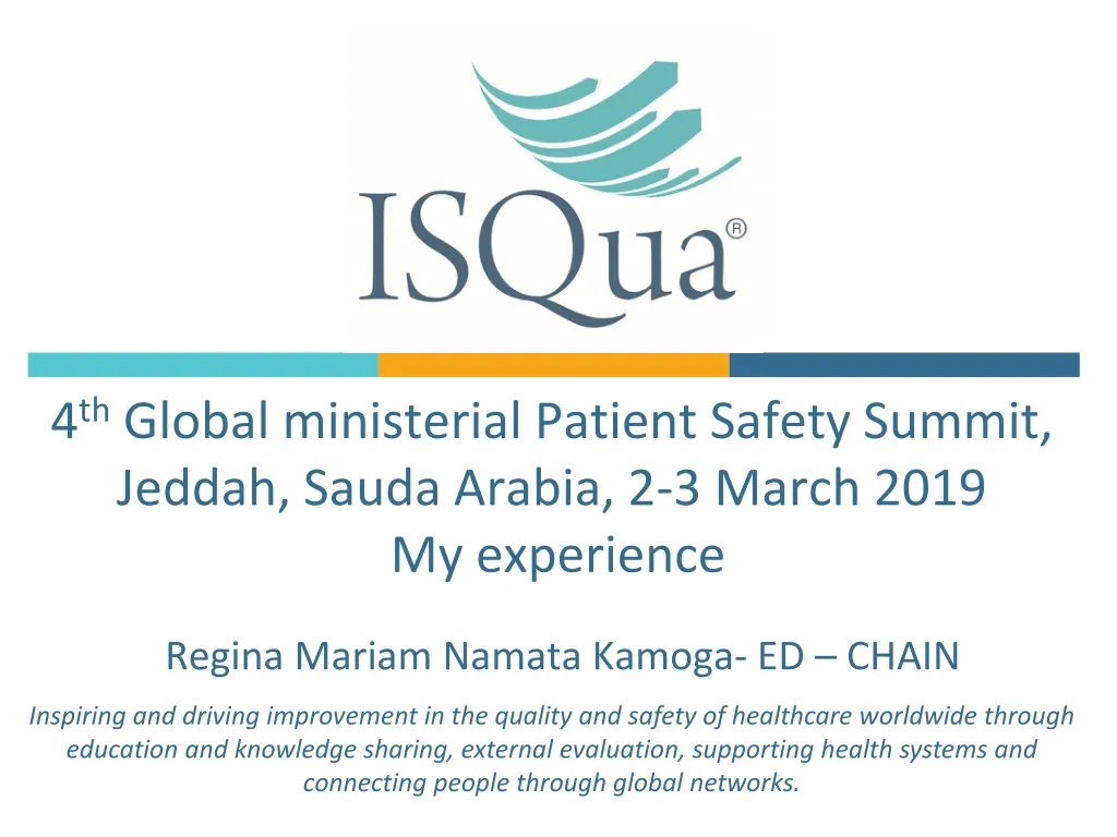4 th global ministerial patient safety summit jeddah sauda arabia 2 3 march 2019 my experience