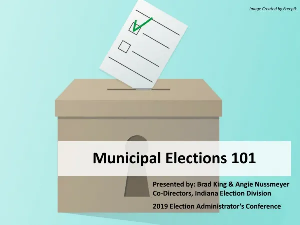 Municipal Elections 101