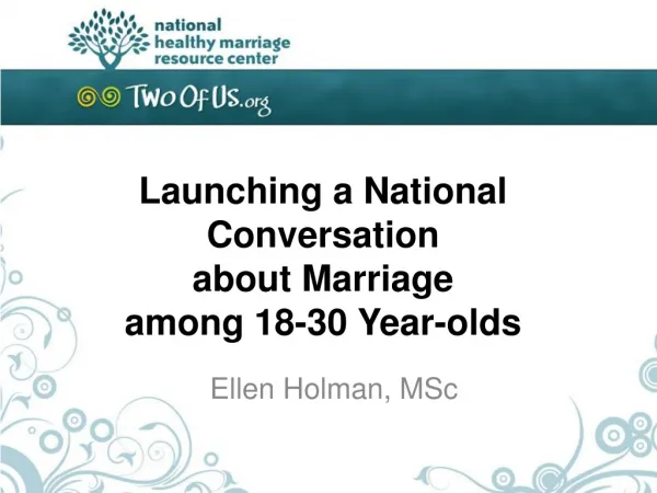 Launching a National Conversation about Marriage among 18-30 Year-olds