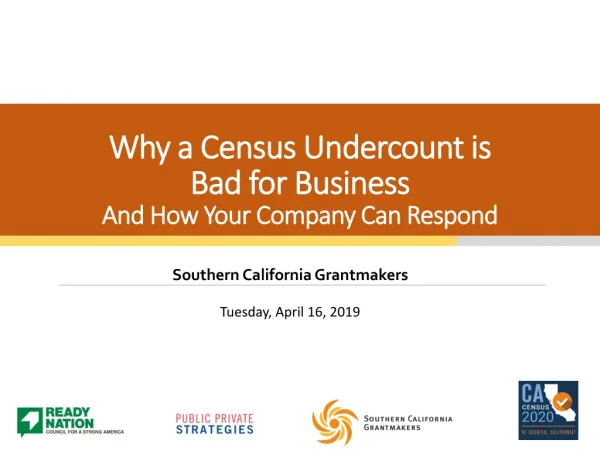 Why a Census Undercount is Bad for Business And How Your Company Can Respond