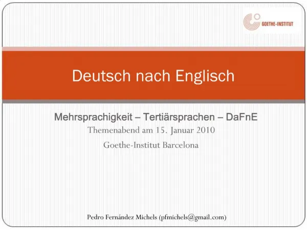 Deutsch nach Englisch
