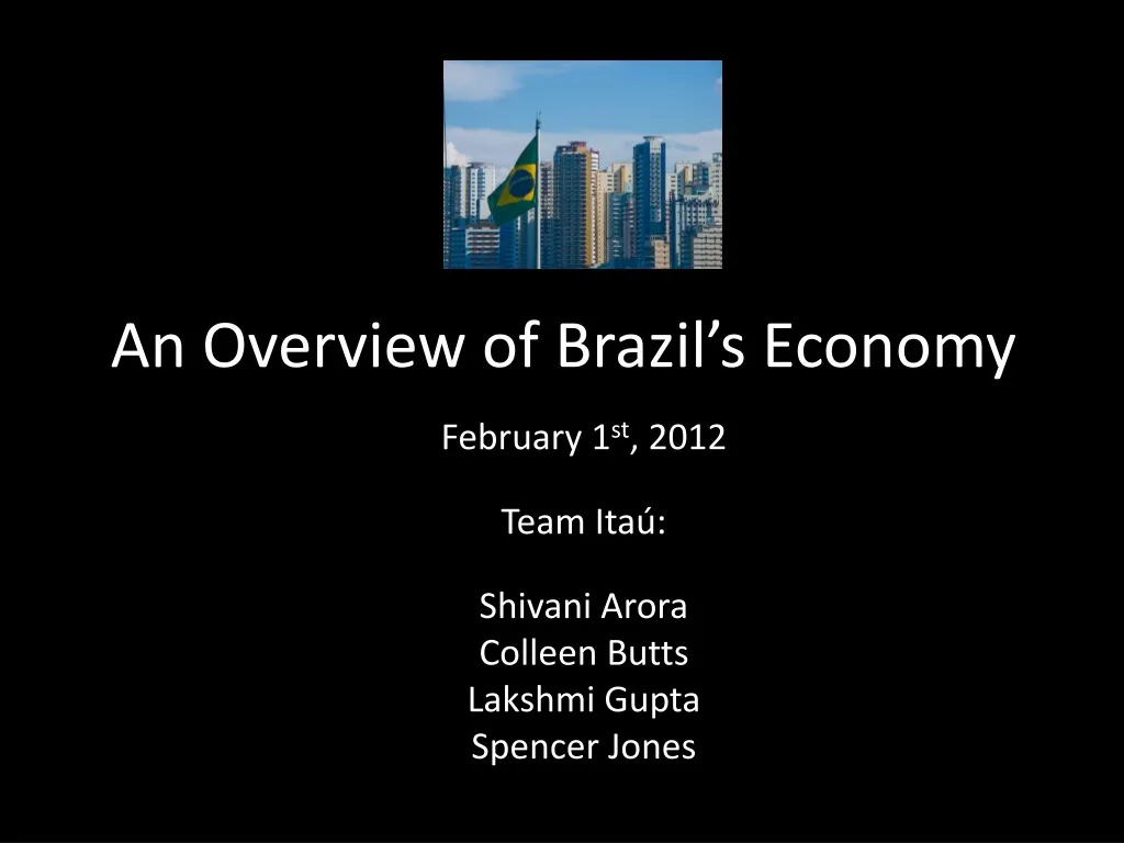 an overview of brazil s economy